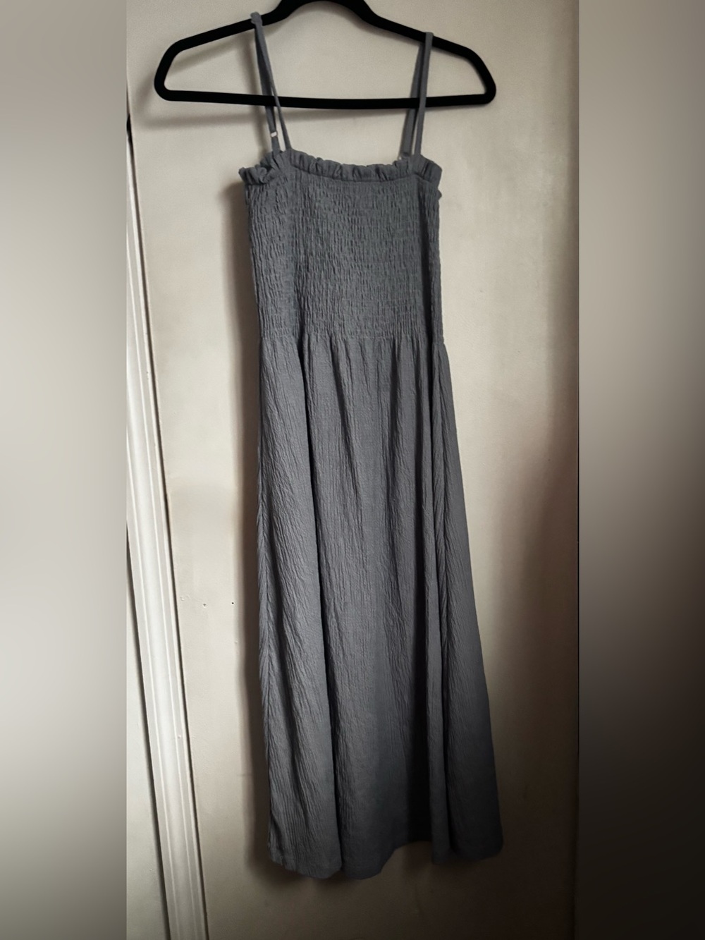 H&M-women’s blue Maxi dress - Elegant Flowy Design